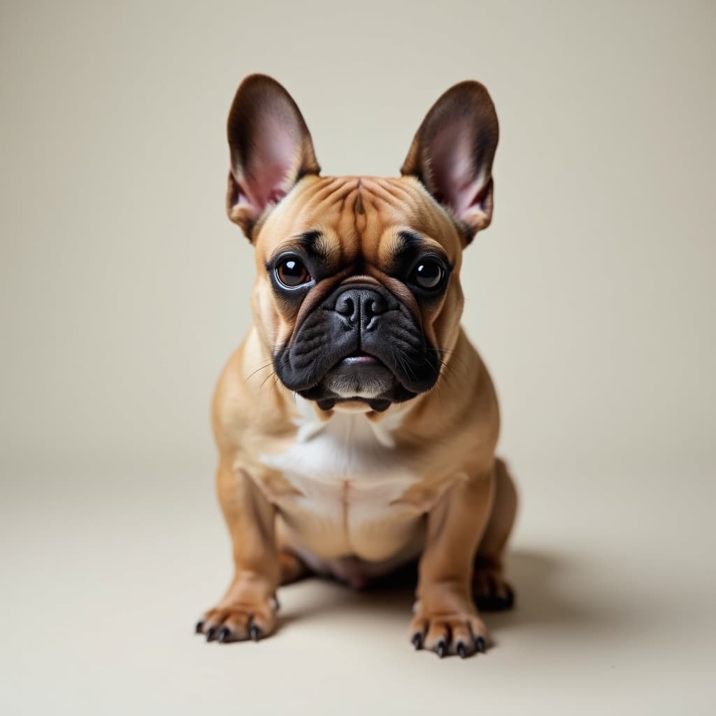 French bulldog with a soul patch